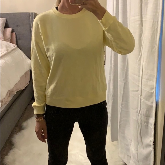 American Eagle Outfitters Tops - ✨NWT✨ American Eagle yellow sweatshirt